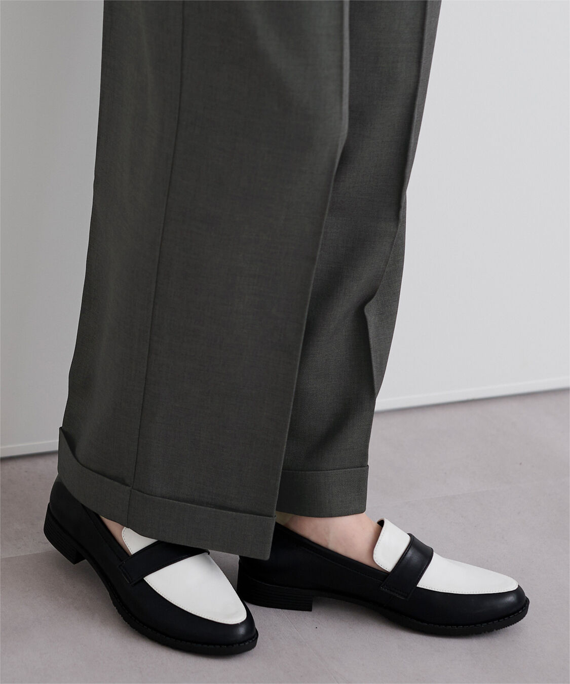 ur's「センタープレスダブルサロペットパンツ」|オールインワン|