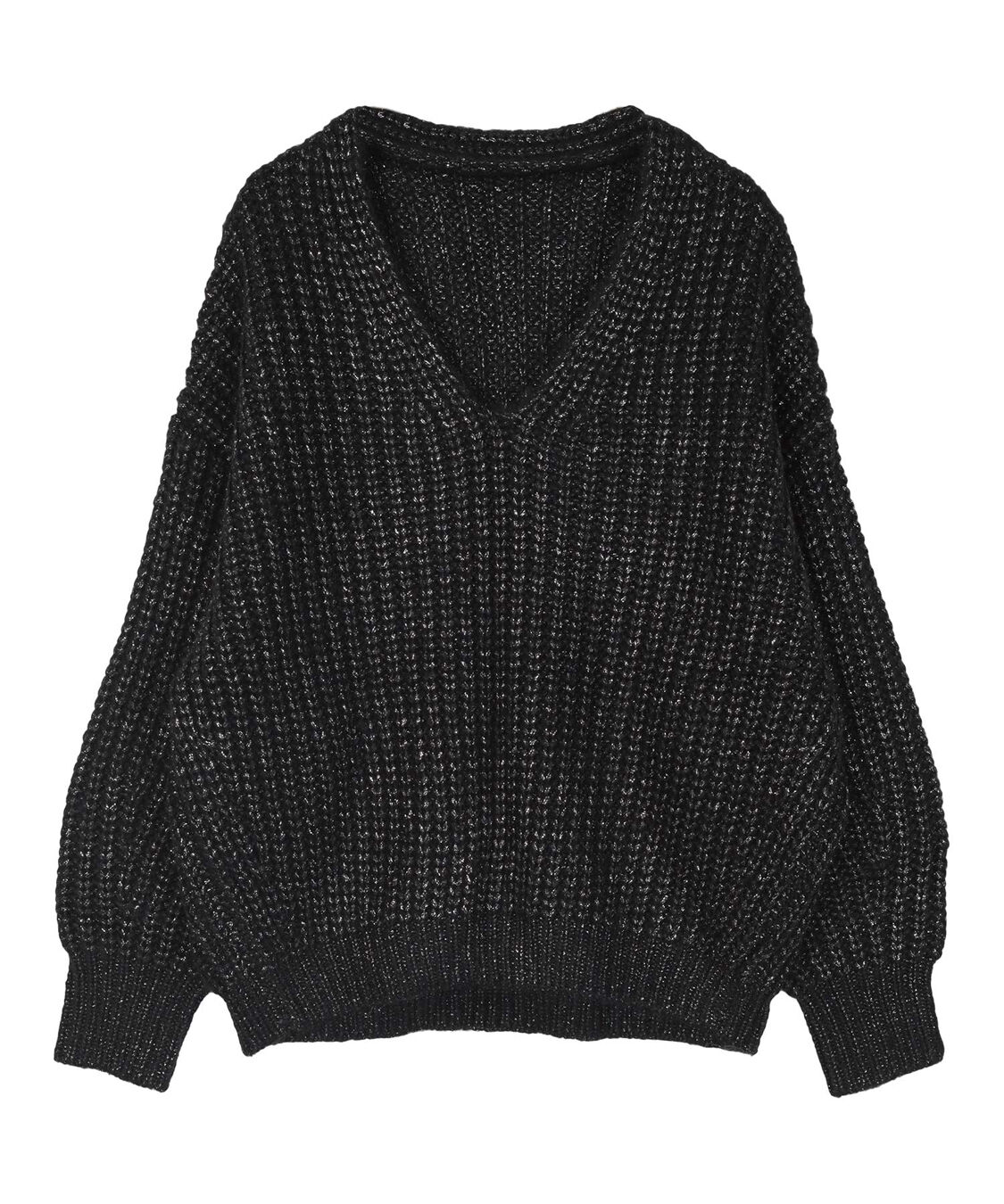 ur's「ラメローゲージVネックオーバーサイズニット」|ニット・セーター|