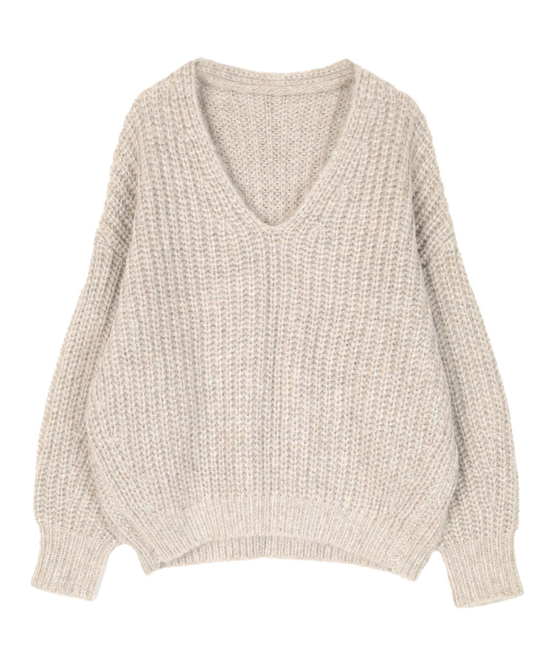 ur's「ラメローゲージVネックオーバーサイズニット」|ニット・セーター|