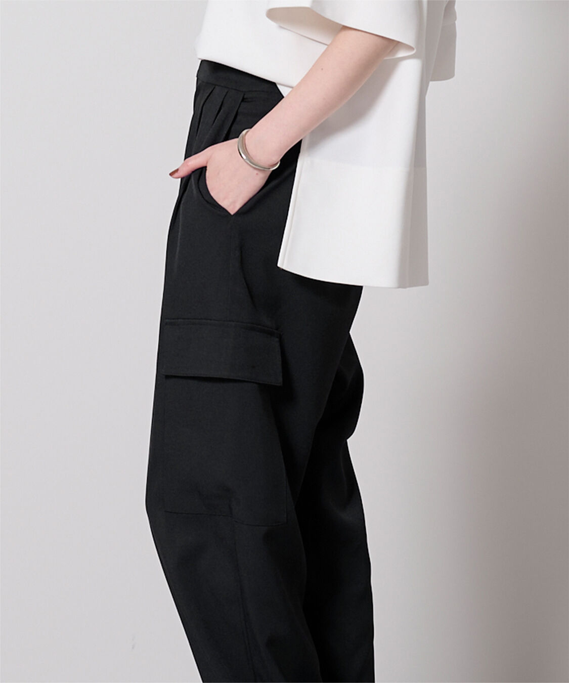 ur's「ハイウエストカーゴパンツ」|カーゴ|