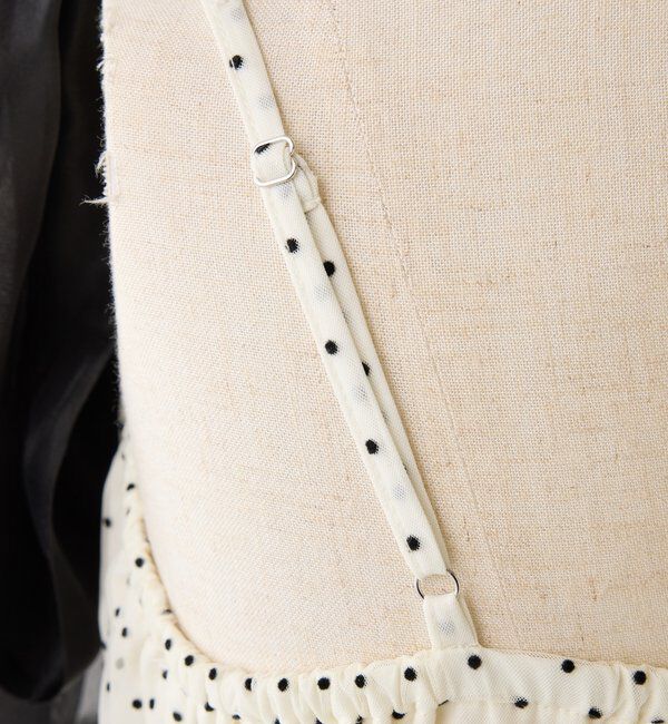  「肩リボンティアードキャミワンピ」|ワンピース|