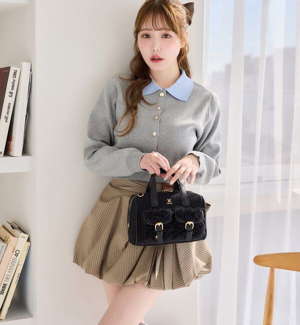  「チュールポケットミニボストンバッグ」|ショルダー・メッセンジャー|