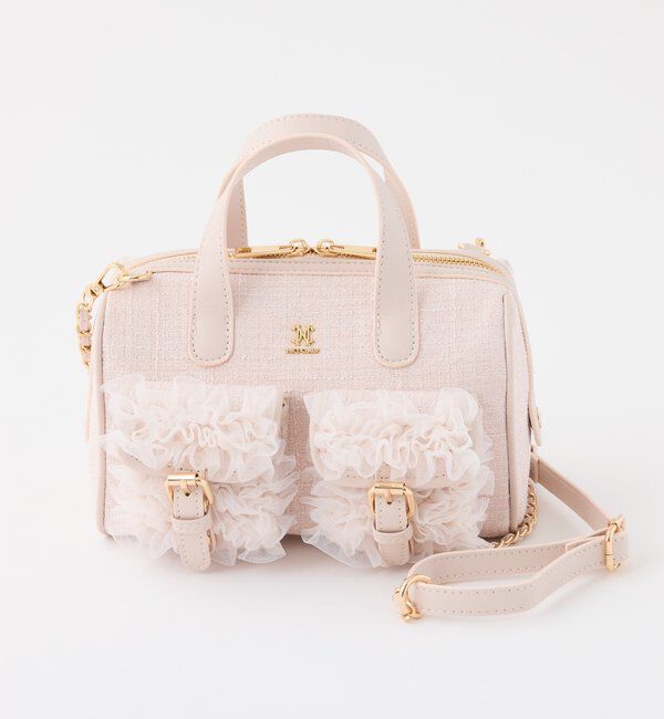  「チュールポケットミニボストンバッグ」|ショルダー・メッセンジャー|