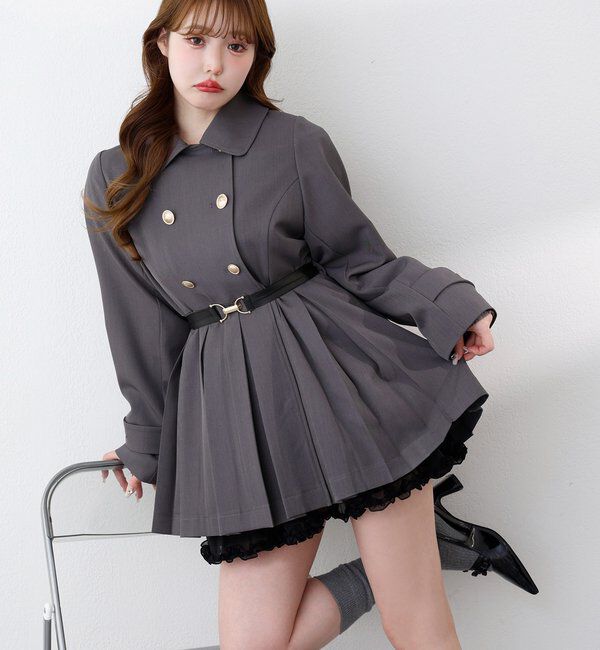  「ウエストベルトプリーツミニトレンチ」|その他|