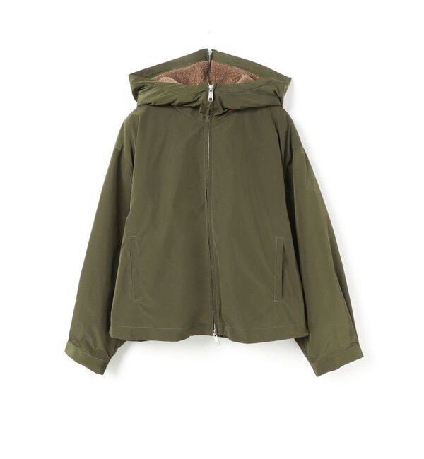 mizuiro ind「mizuiro ind バックボアフードジャケット」|ブルゾン・スタジャン|