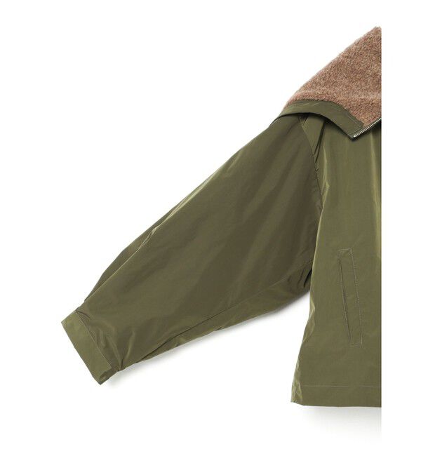 mizuiro ind「mizuiro ind バックボアフードジャケット」|ブルゾン・スタジャン|