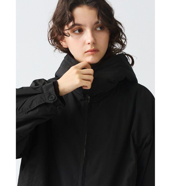 mizuiro ind「mizuiro ind バックボアフードジャケット」|ブルゾン・スタジャン|