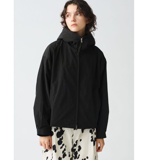 mizuiro ind「mizuiro ind バックボアフードジャケット」|ブルゾン・スタジャン|