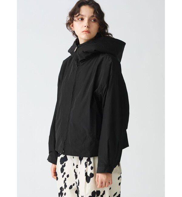 mizuiro ind「mizuiro ind バックボアフードジャケット」|ブルゾン・スタジャン|