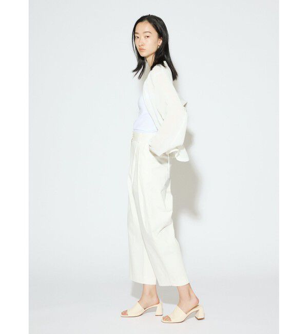 MIDIUMISOLID「MIDIUMISOLID for Ladies リネンライクメッシュブルゾン」|ブルゾン・スタジャン|