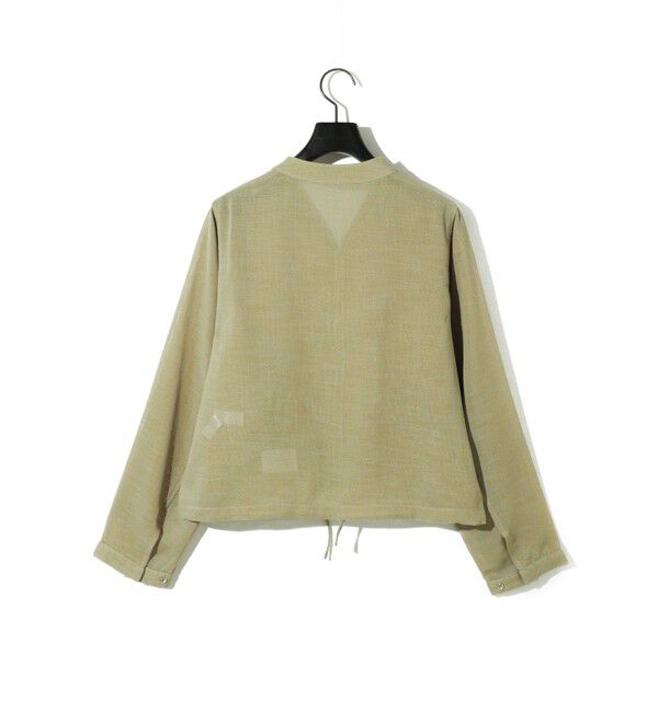 MIDIUMISOLID「MIDIUMISOLID for Ladies リネンライクメッシュブルゾン」|ブルゾン・スタジャン|