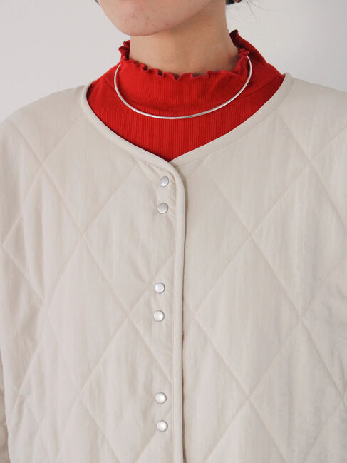 Samansa Mos2 blue「キルトミドルコート」|その他|