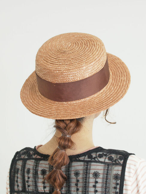 Samansa Mos2「リボン付きカンカン帽」|その他|