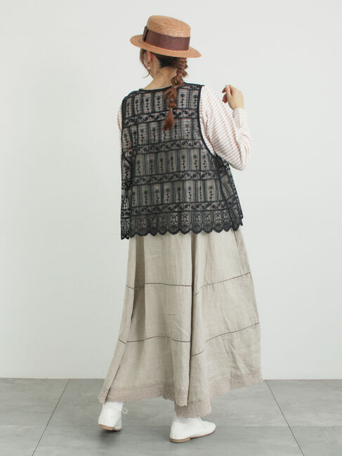 Samansa Mos2「リボン付きカンカン帽」|その他|