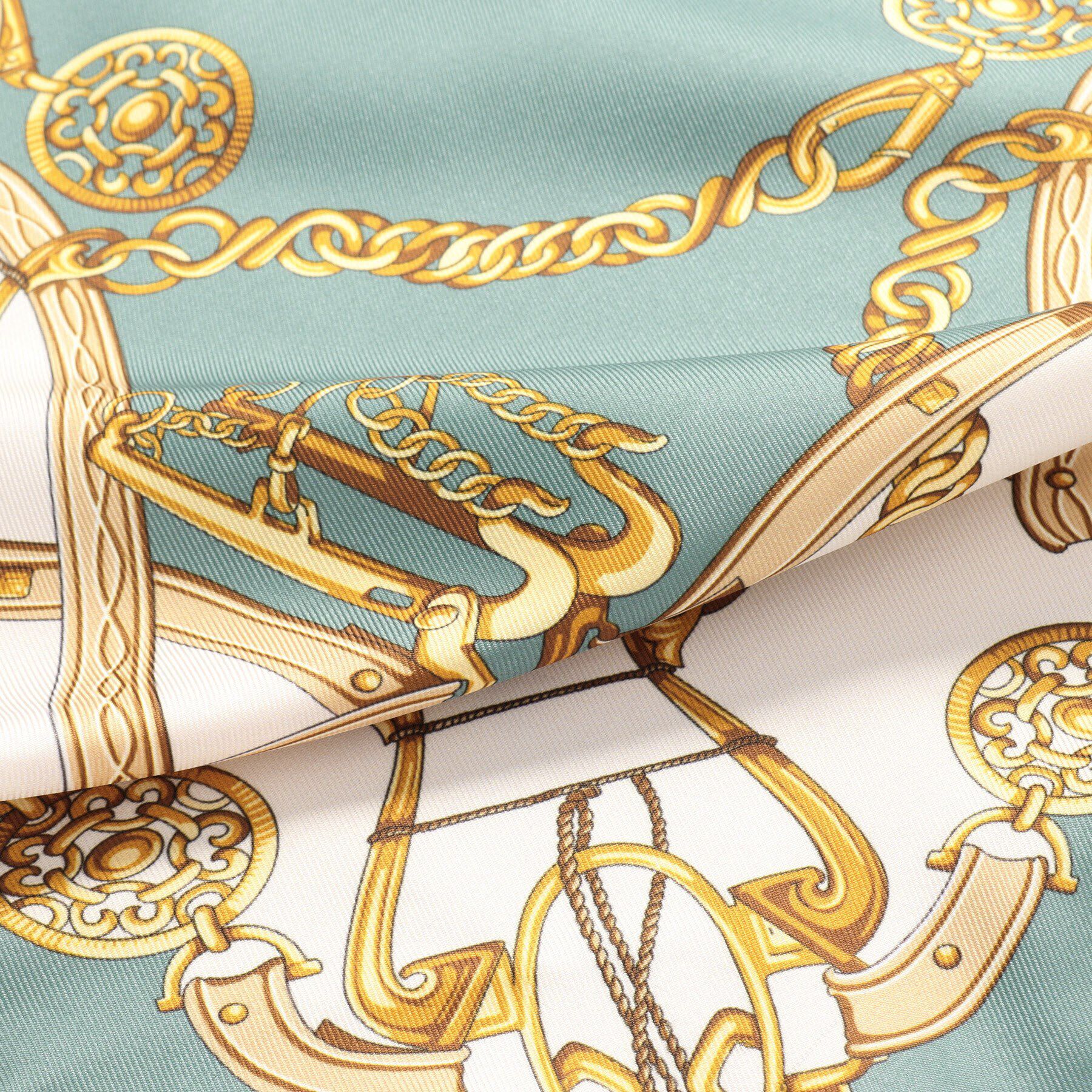 UNTITLED「【手洗い／58cm正方形】ベルトプリントスカーフ」|ストール|