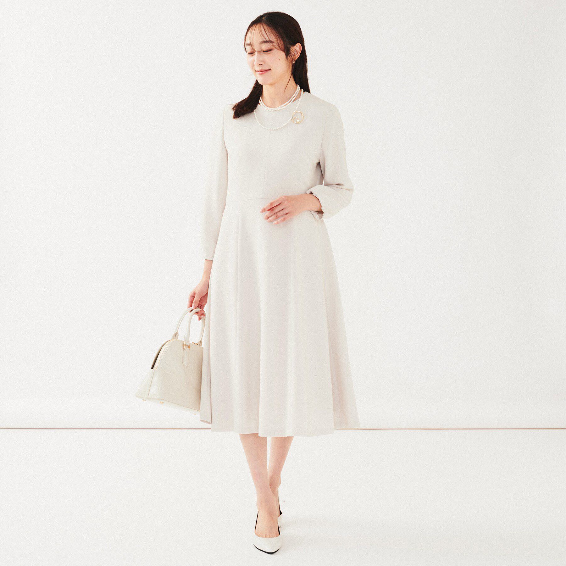 UNTITLED「【通勤】フレアワンピース」|ワンピース|