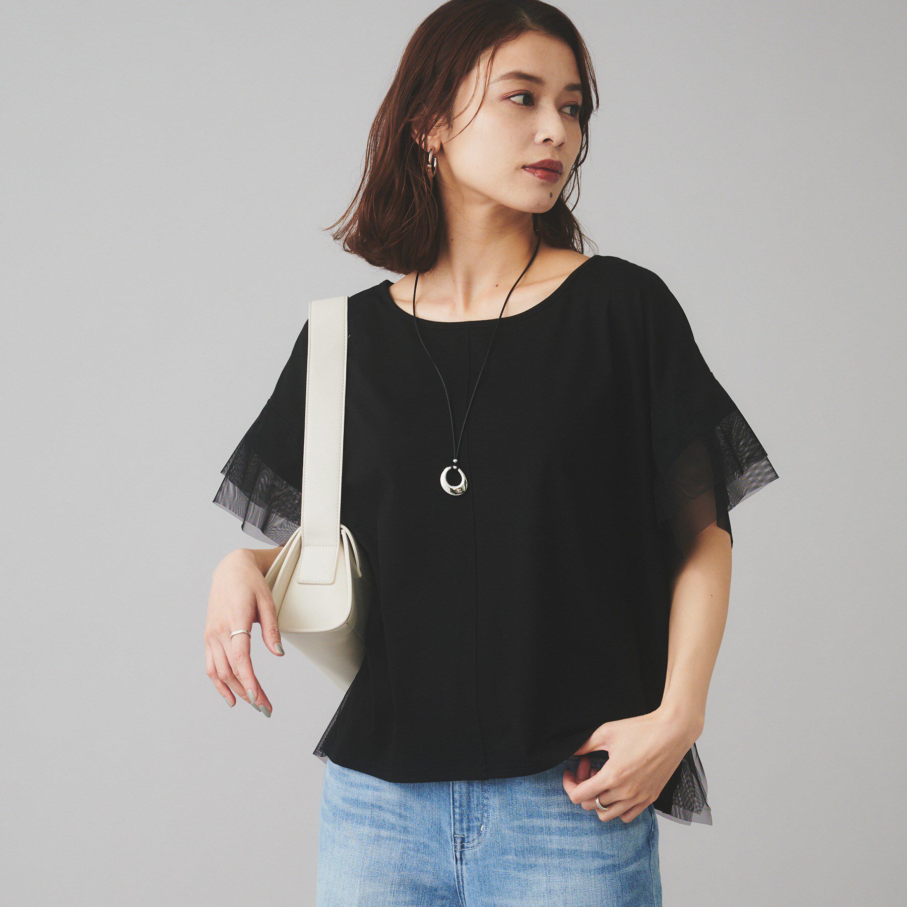 UNTITLED「【TORRAZZO DONNA】前後2wayポンチョプルオーバー」|Tシャツ・カットソー|ブラック(019)