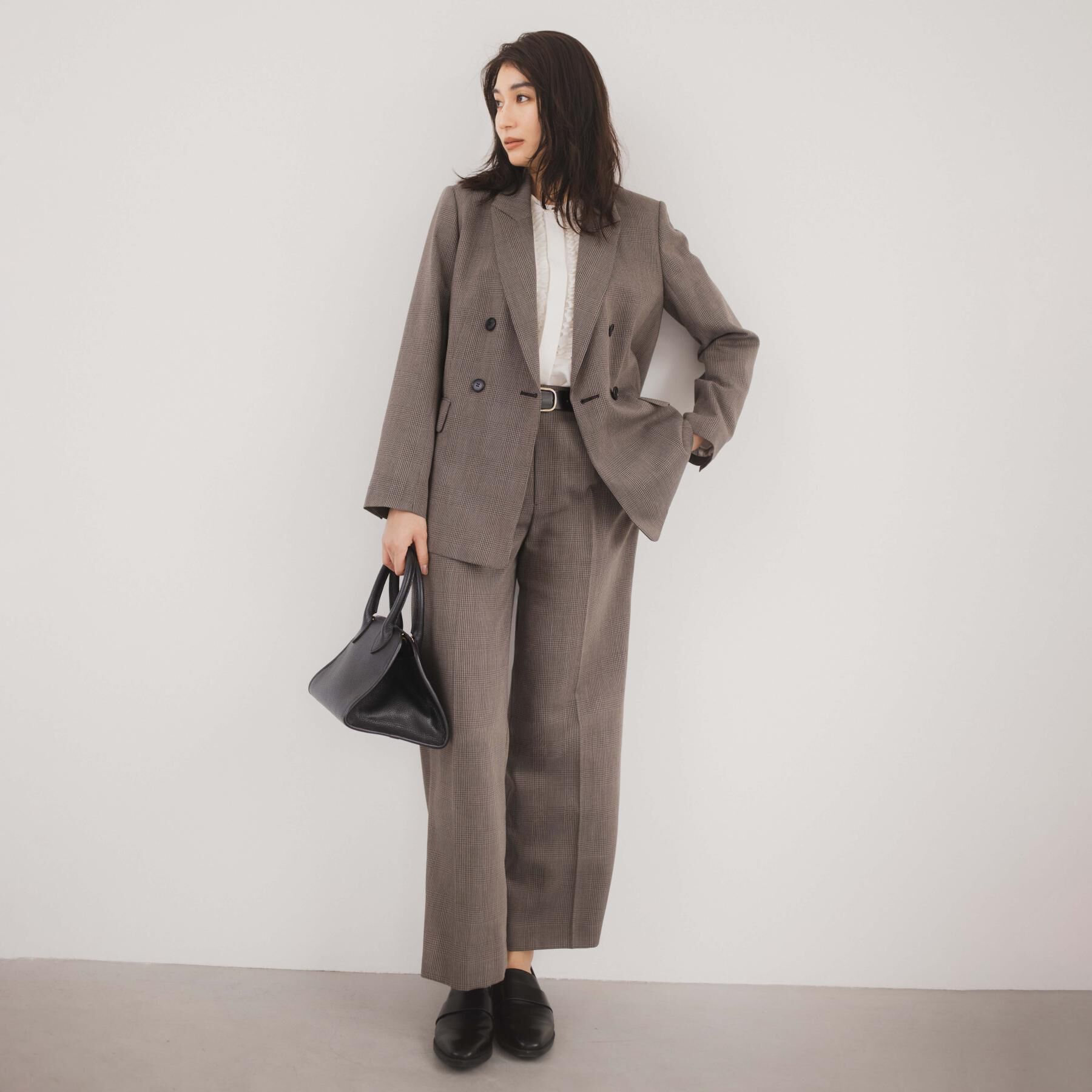 UNTITLED「【セットアップ可】ウールライク ダブルブレストジャケット」|テーラードジャケット|