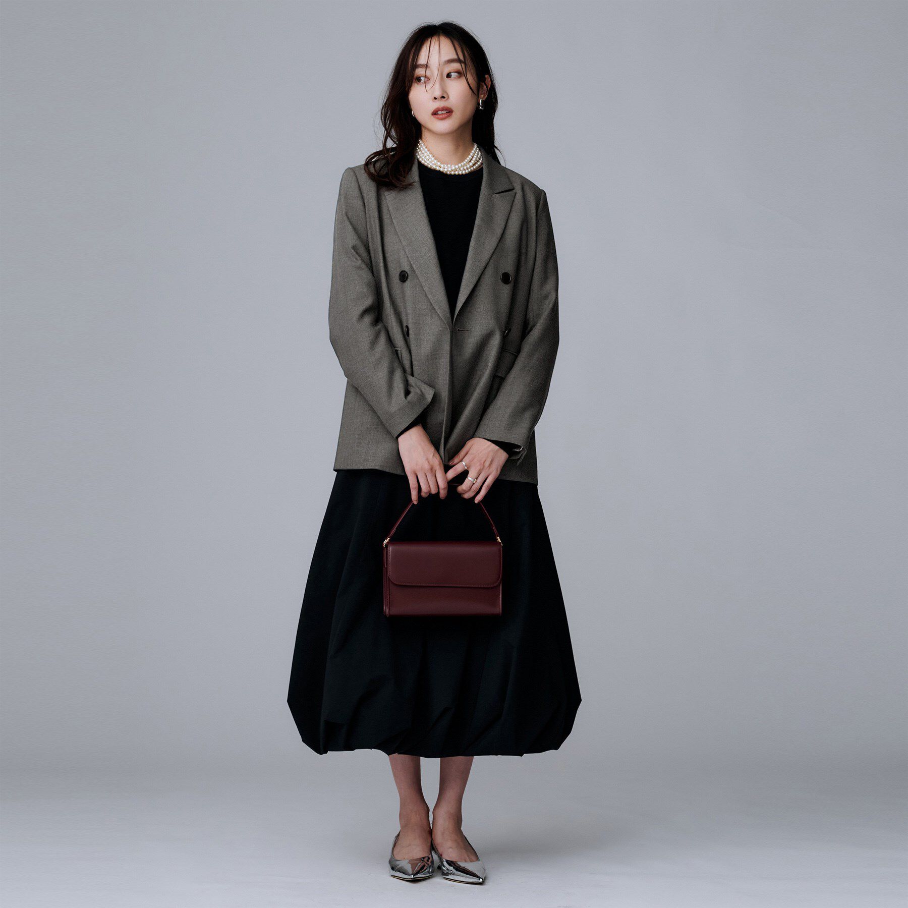 UNTITLED「【セットアップ可】ウールライク ダブルブレストジャケット」|テーラードジャケット|