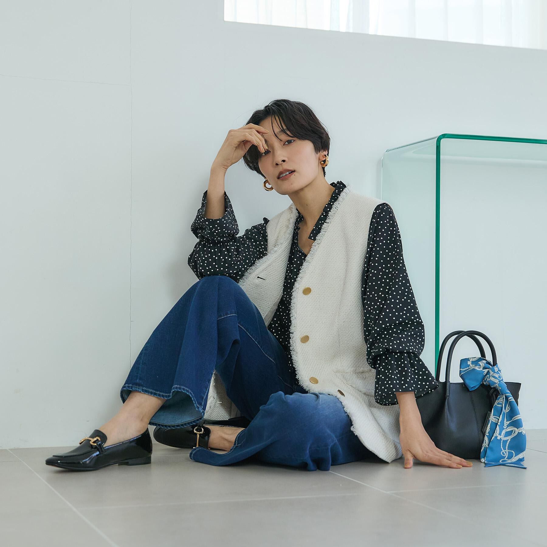 UNTITLED「【新作デニム/快適に美シルエット見せ】MAKE&times;DENIM WIDE」|デニム|