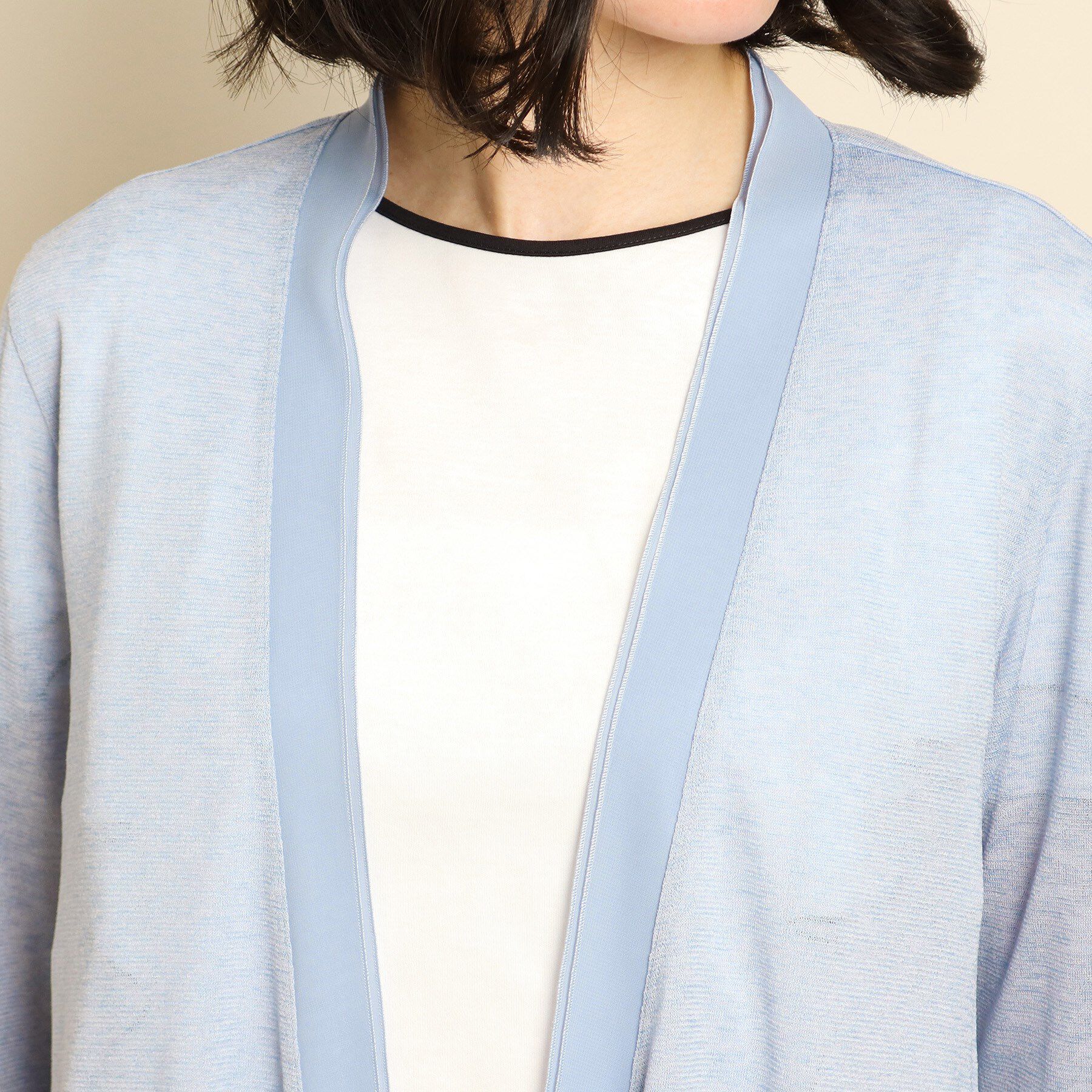 COUP DE CHANCE「【日本製/洗える】着流しジャージカーディガン」|カーディガン|