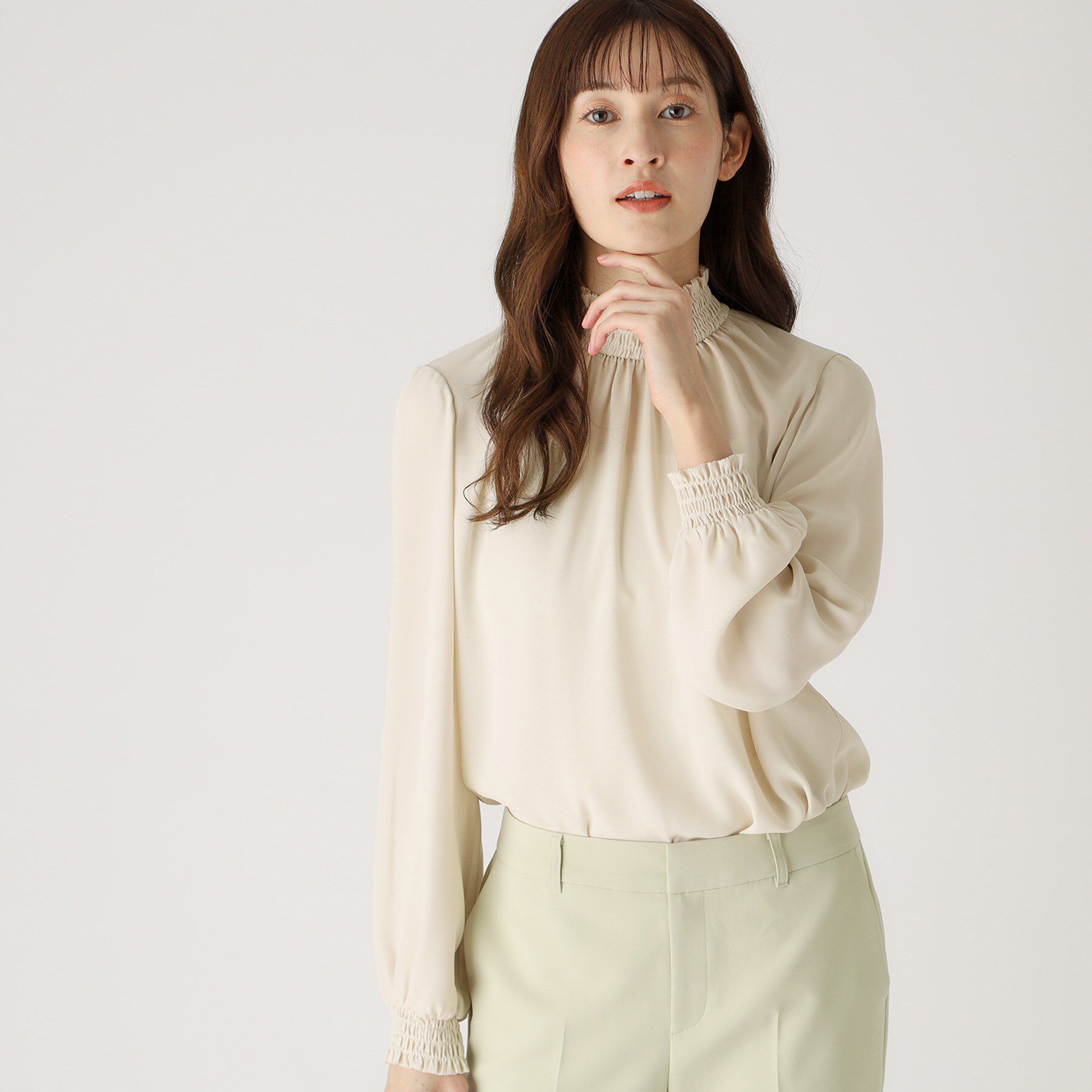 COUP DE CHANCE「【洗える】デザインブラウス」|シャツ・ブラウス|