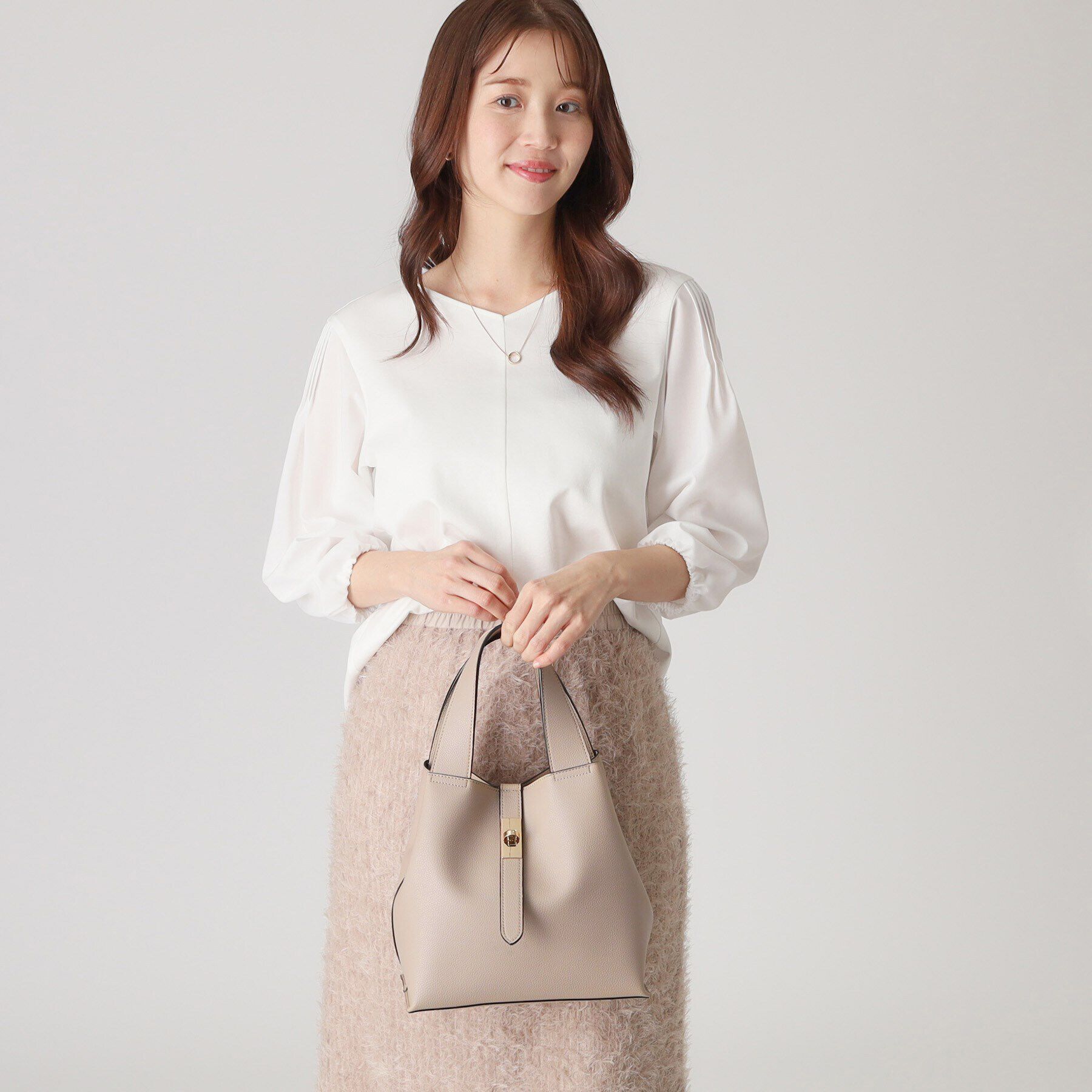 COUP DE CHANCE「【上品で上品感ある2WAYバック】シンプル＆機能性デザイン」|トートバッグ|ベージュ(052)