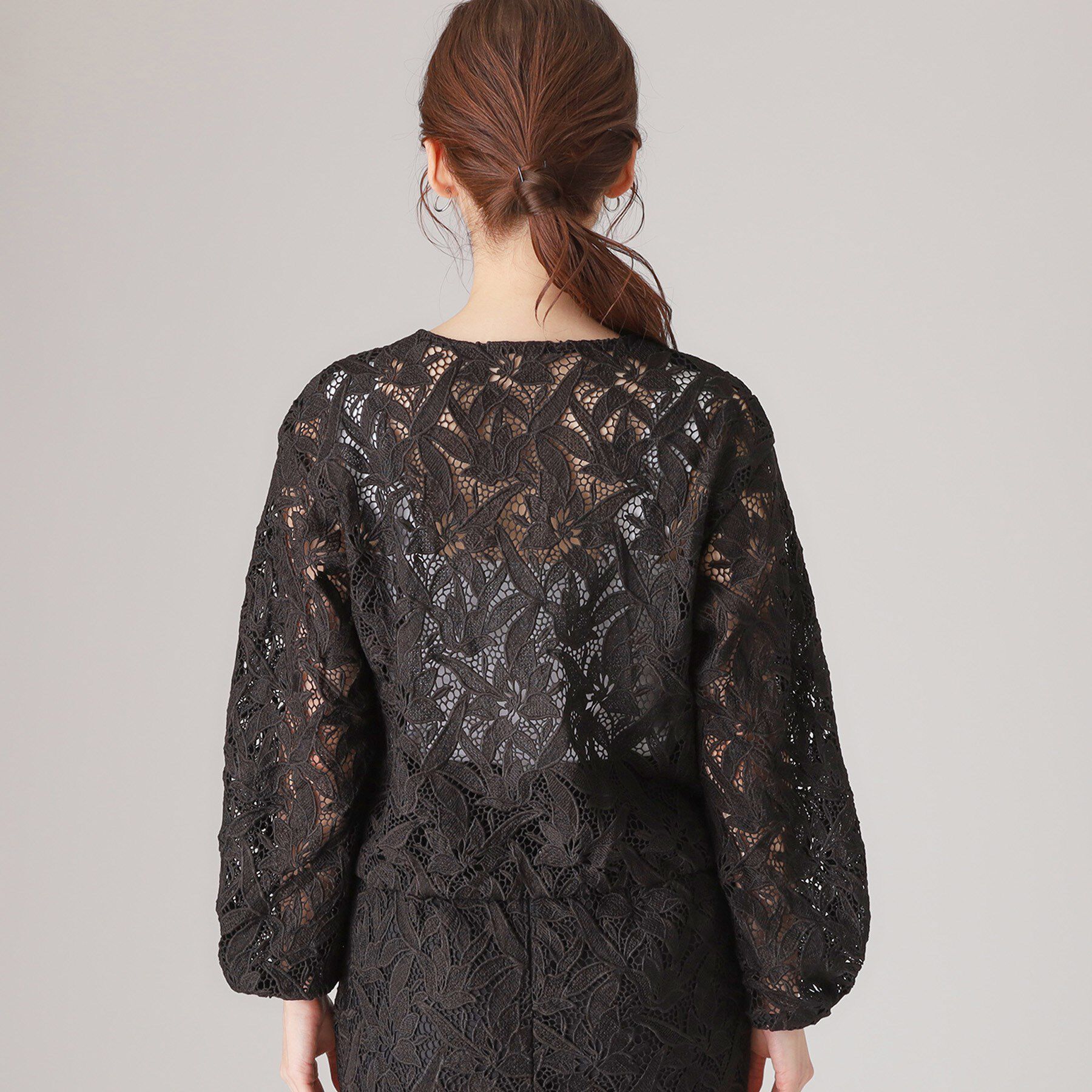 COUP DE CHANCE「【レース／セットアップ可】華やかレースブルゾン」|ブルゾン・スタジャン|