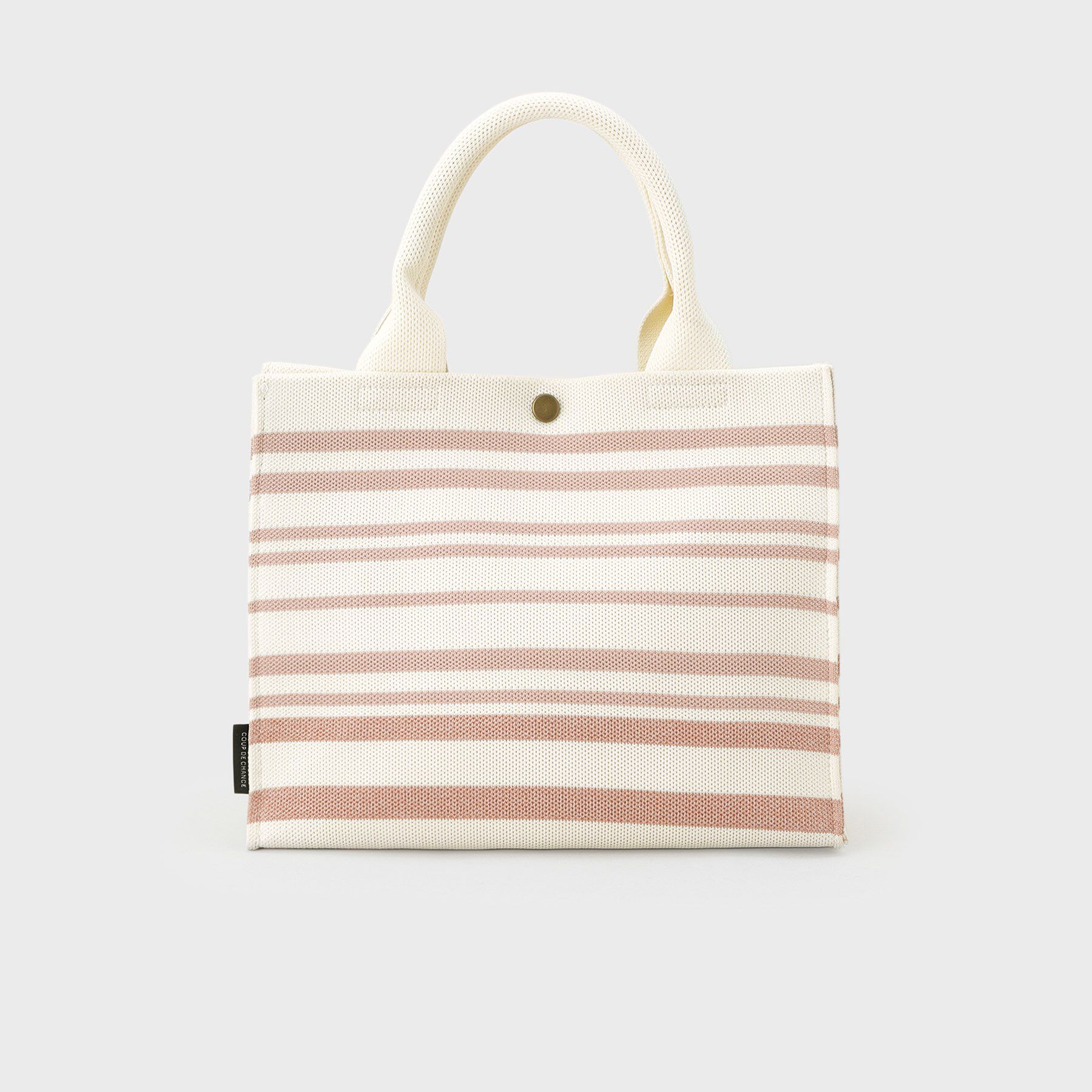 COUP DE CHANCE「トーンリズムニット／大人ボーダー柄／ニットバック」|トートバッグ|