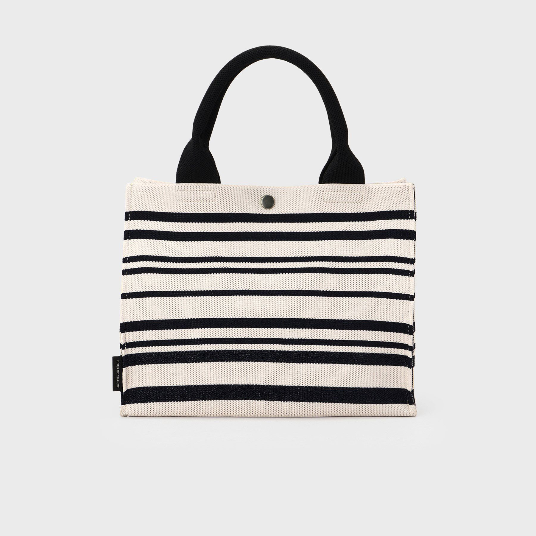 COUP DE CHANCE「トーンリズムニット／大人ボーダー柄／ニットバック」|トートバッグ|
