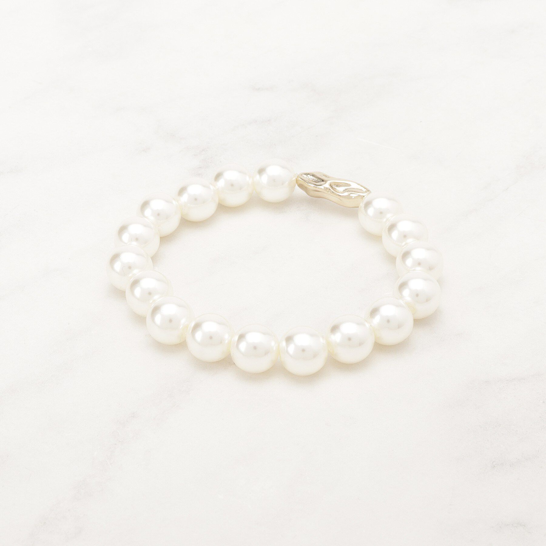 grove「フェイクパールメタルゴムブレス」|ブレスレット・バングル|