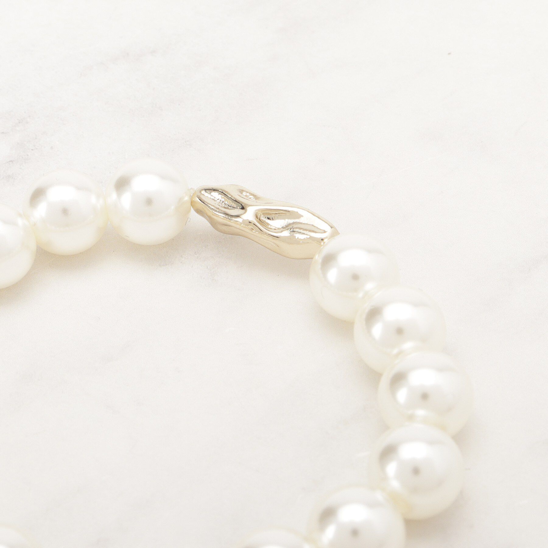 grove「フェイクパールメタルゴムブレス」|ブレスレット・バングル|