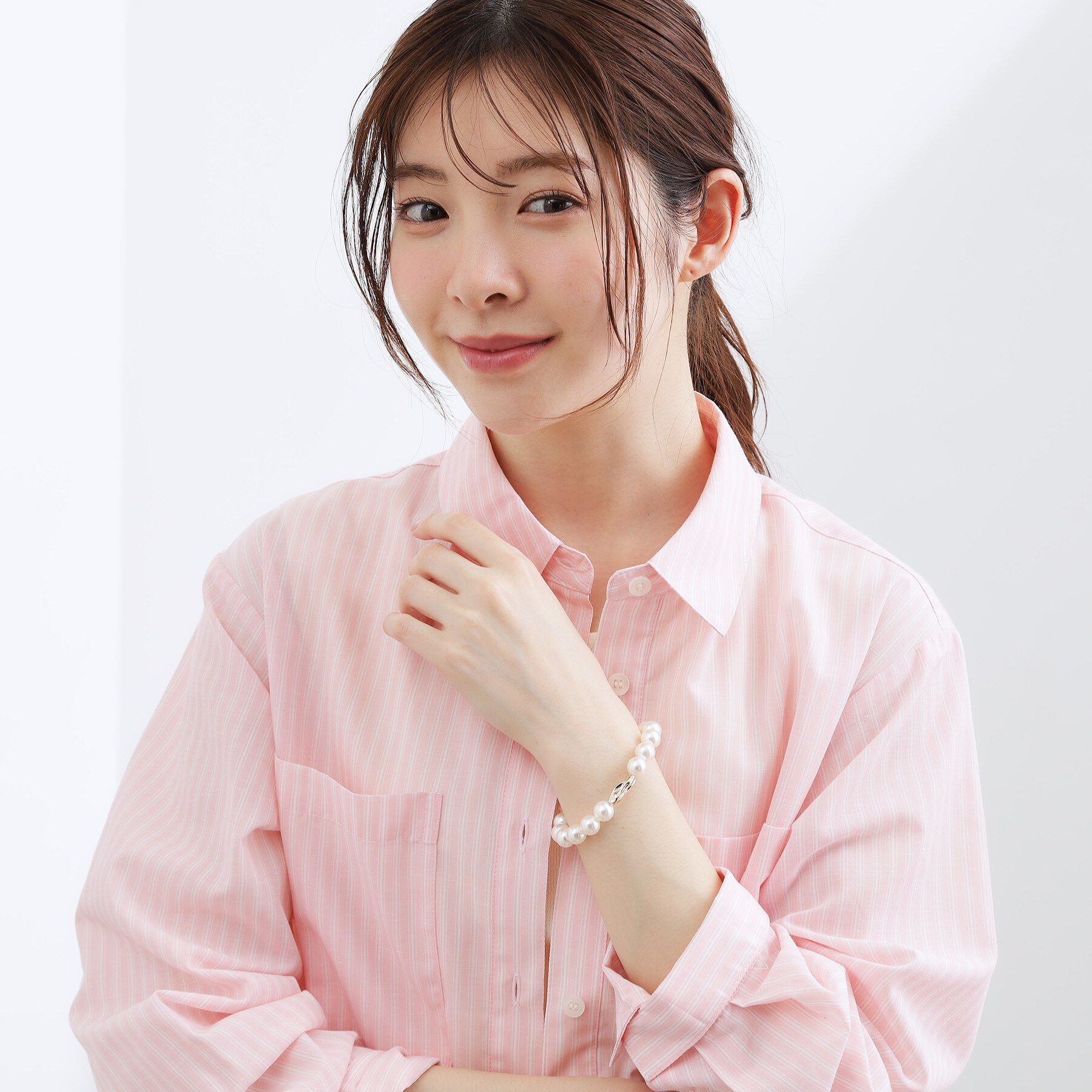 grove「フェイクパールメタルゴムブレス」|ブレスレット・バングル|