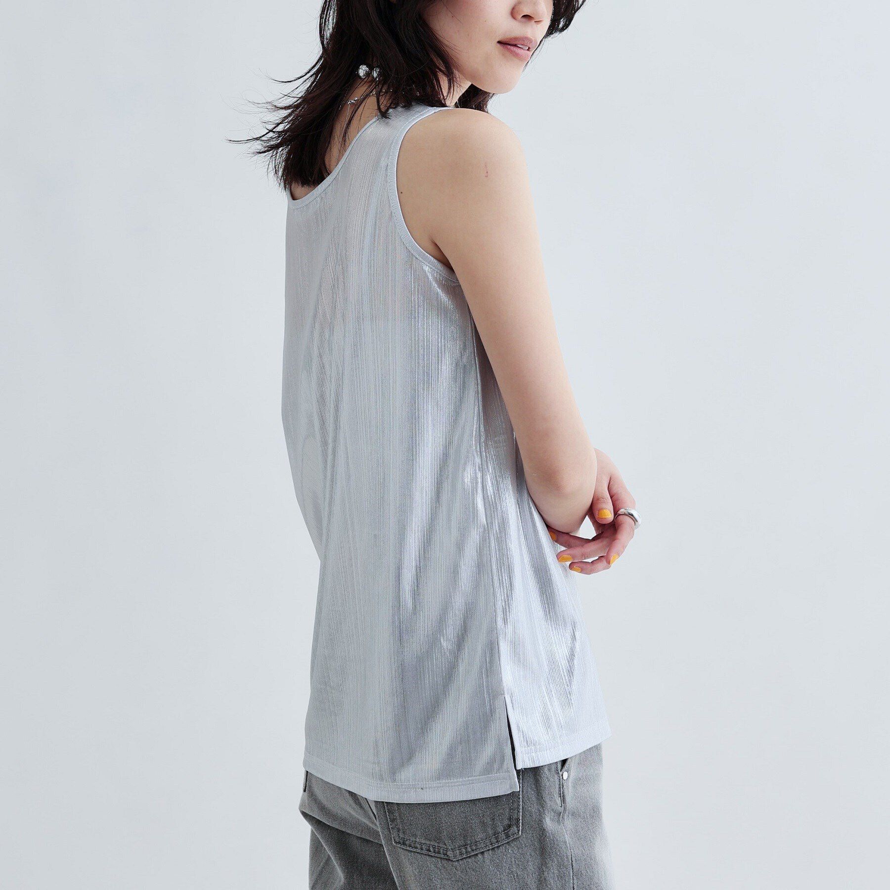 GALLEST「【再入荷】箔プリントタンクトップ」|キャミソール|