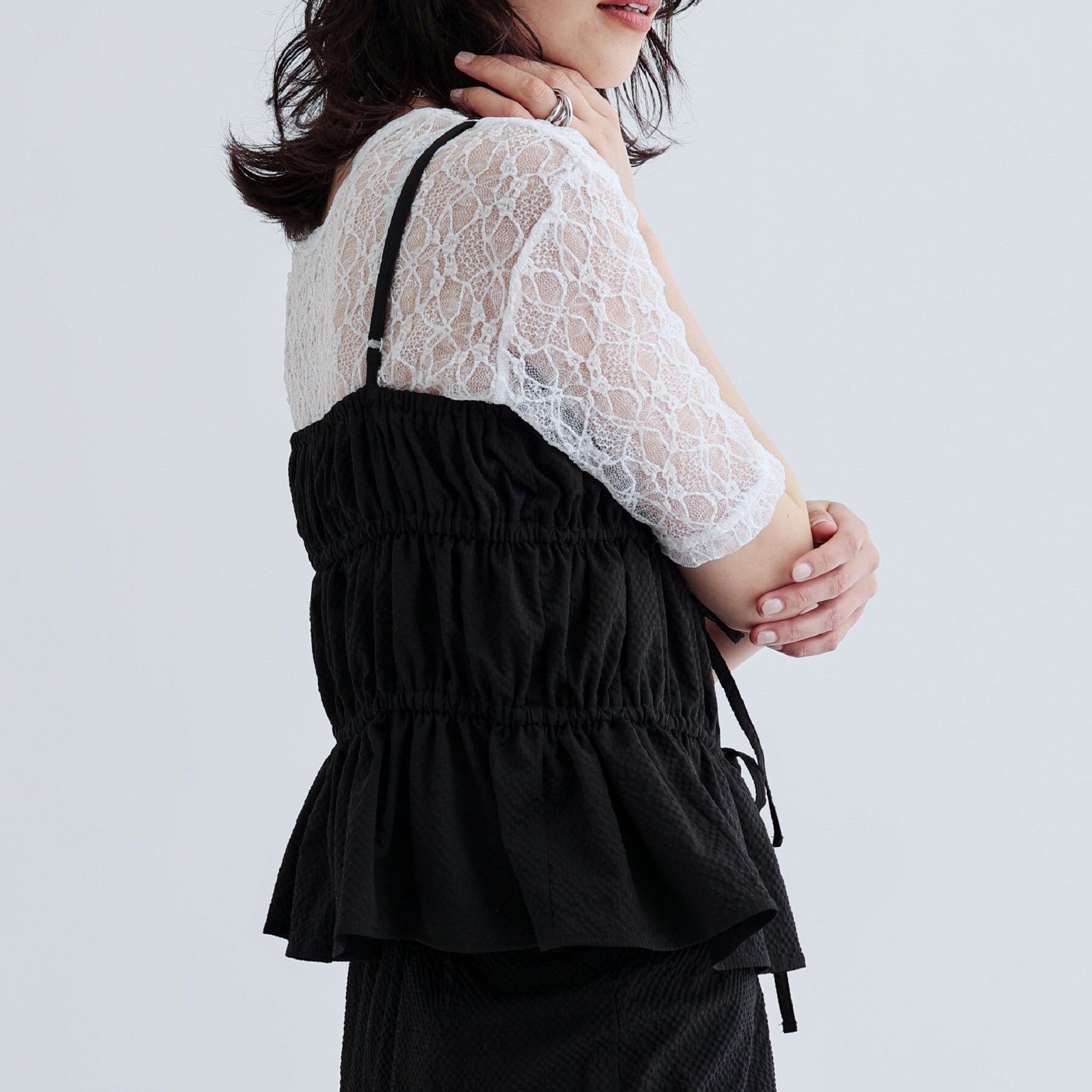 GALLEST「【セットアップ可能】スクエアサッカービスチェ【洗える/カセット服】」|キャミソール|