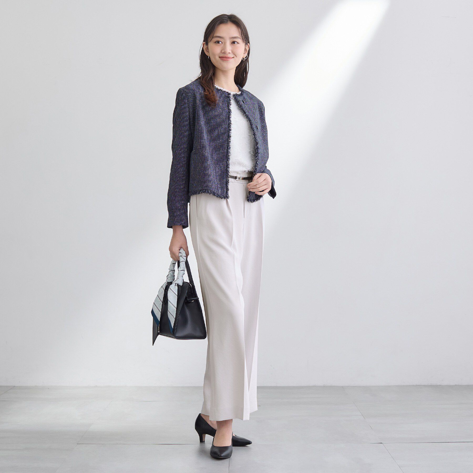 INDIVI「【洗える／UVケア／SETUP可】着る日傘ワイドパンツ」|その他|