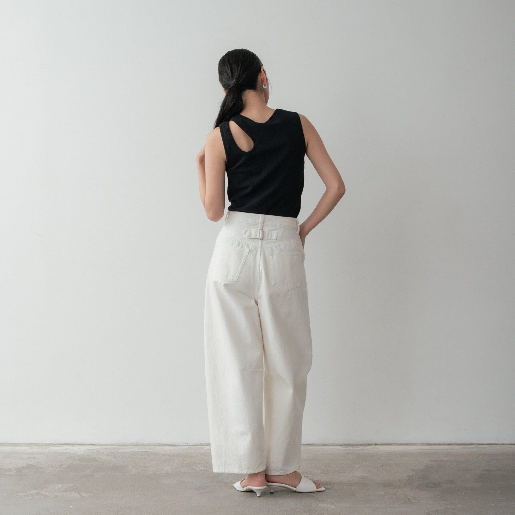 GALLEST「アシメリブタンクトップ」|キャミソール|