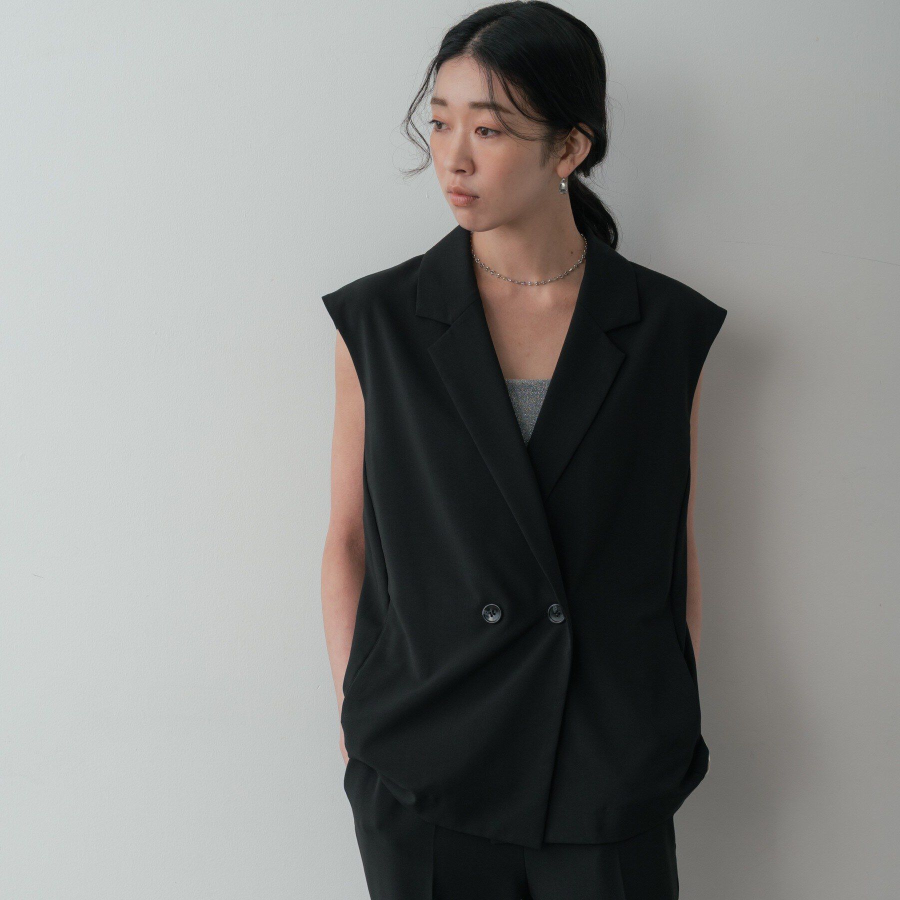 GALLEST「Comfy SET UP｜ベルテッドジレ【セットアップ対応／通勤／カセット服】」|ベスト・ジレ|