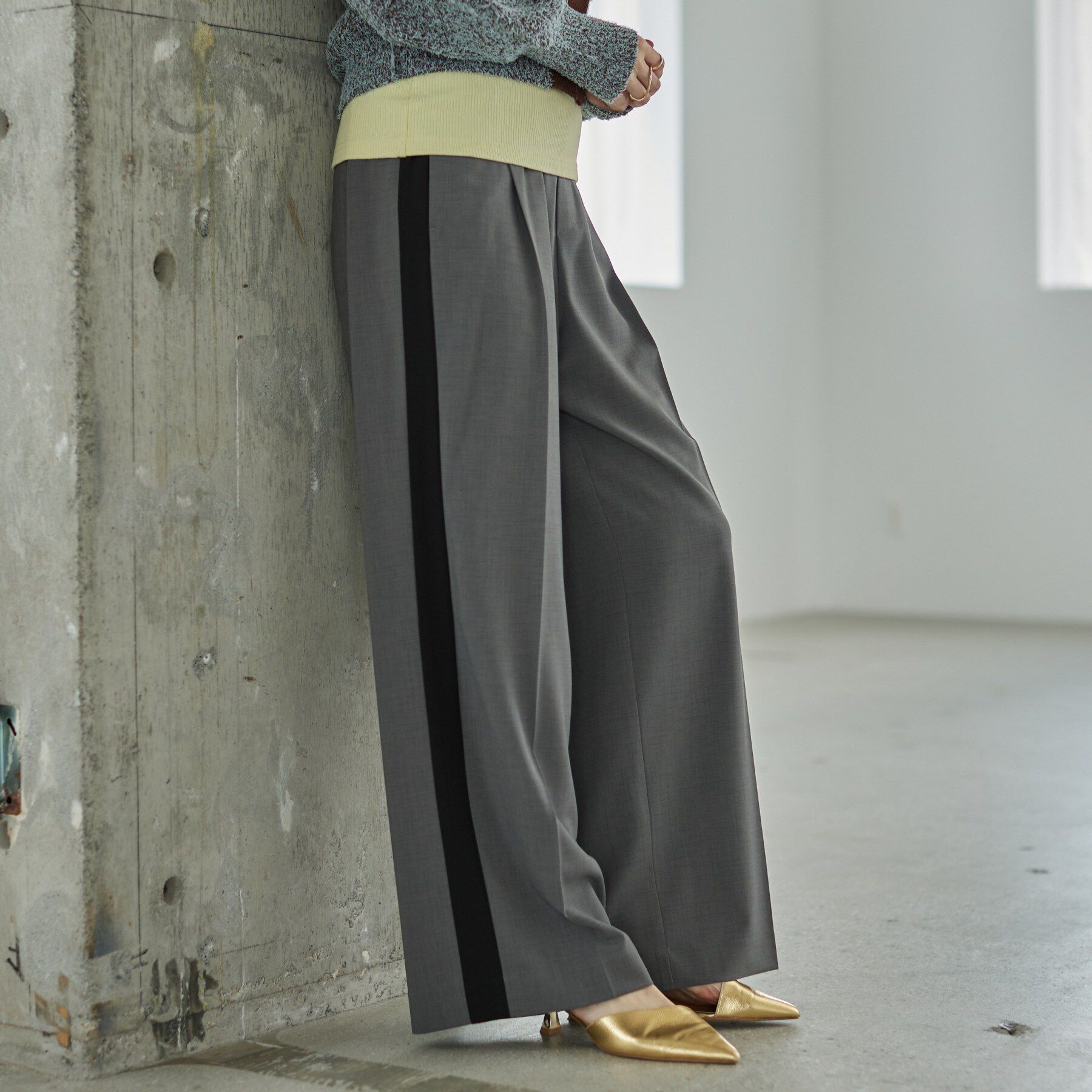 GALLEST「Comfy SET UP｜イージーサイドラインワイドパンツ【セットアップ対応／通勤／カセット服】」|その他|