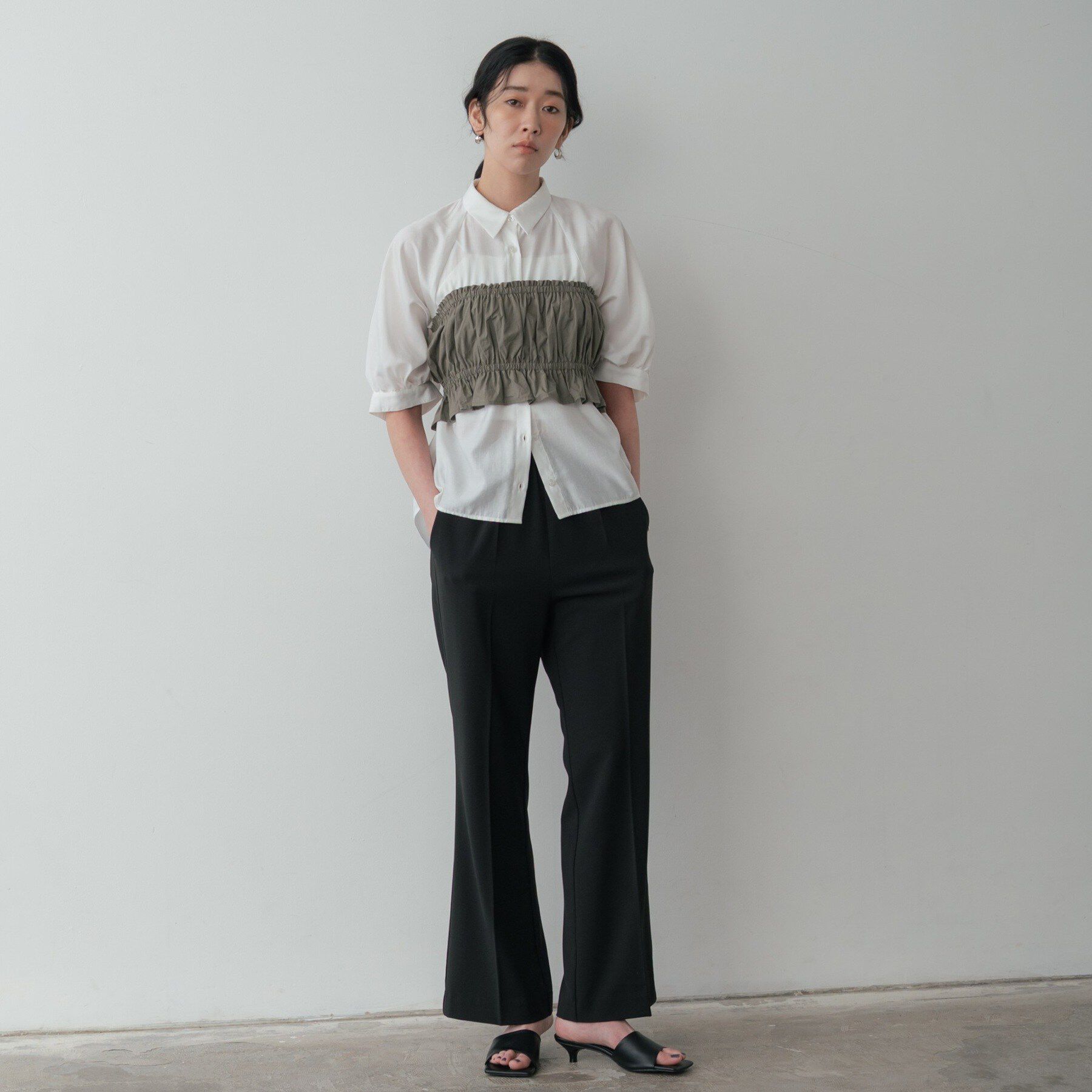 GALLEST「シャーリングチューブトップ」|シャツ・ブラウス|