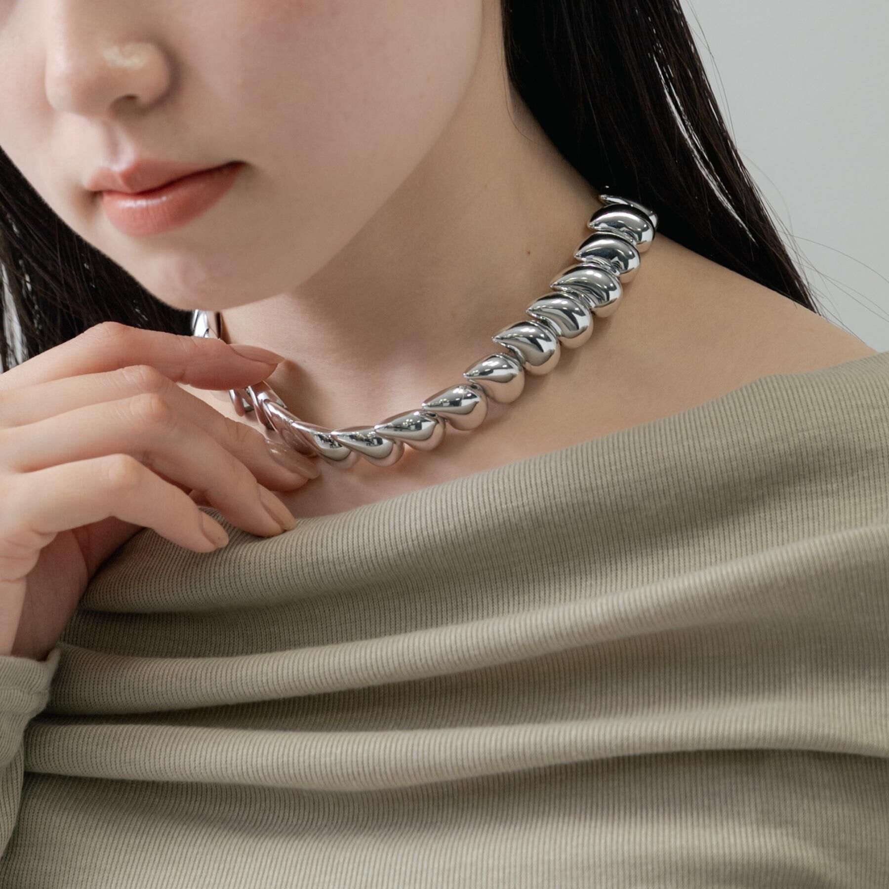 GALLEST「メタリックチョーカー」|ネックレス|