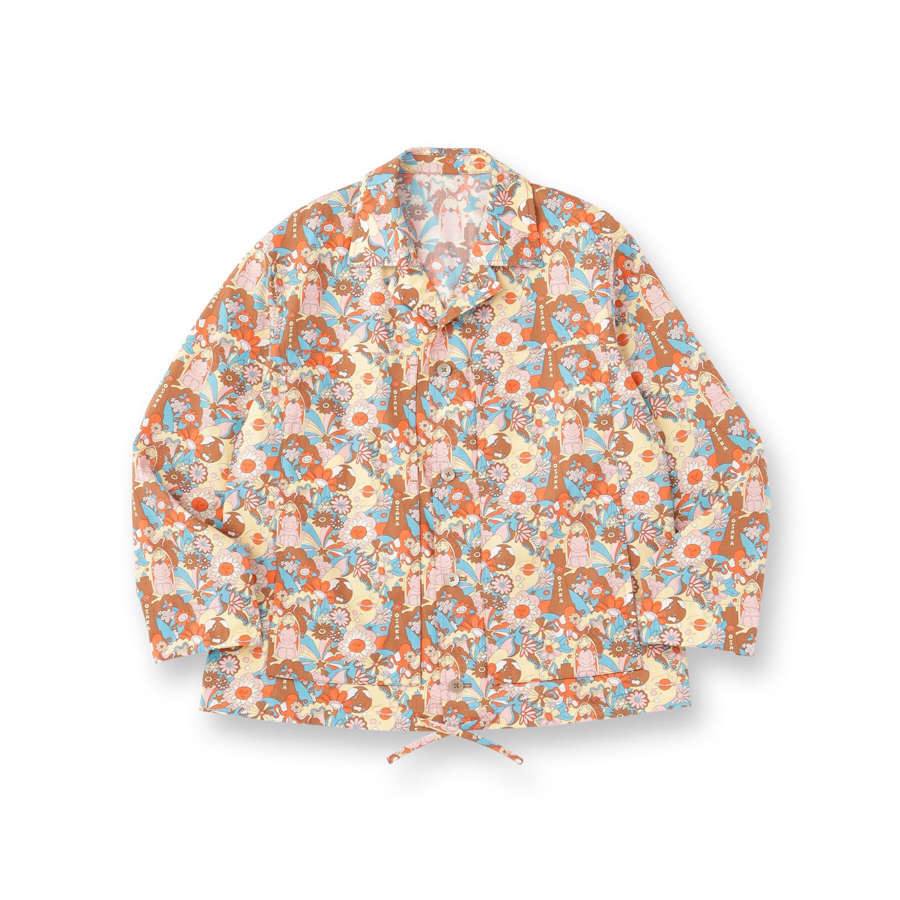 40CARATS&525「【Sサイズ～】ビリケンプリントシャツ地コーチジャケット」|ブルゾン・スタジャン|