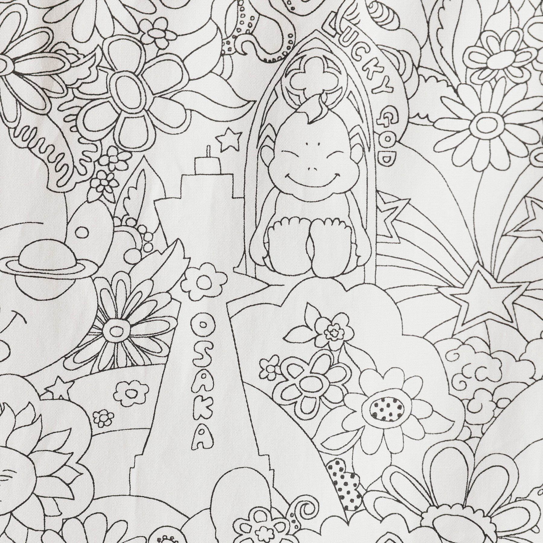 40CARATS&525「【Sサイズ～】ビリケンプリントシャツ地コーチジャケット」|ブルゾン・スタジャン|