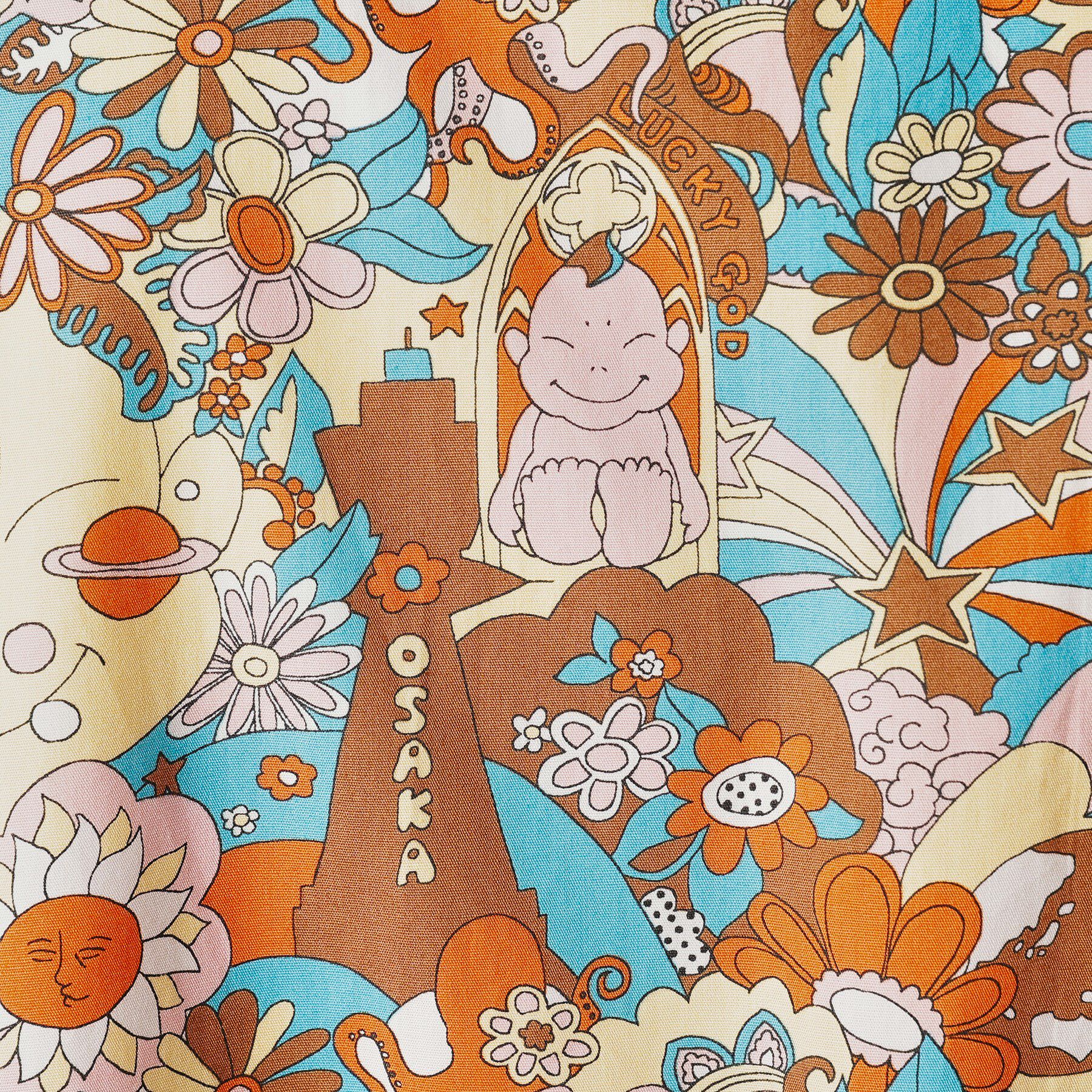 40CARATS&525「【Sサイズ～】ビリケンプリントシャツ地コーチジャケット」|ブルゾン・スタジャン|