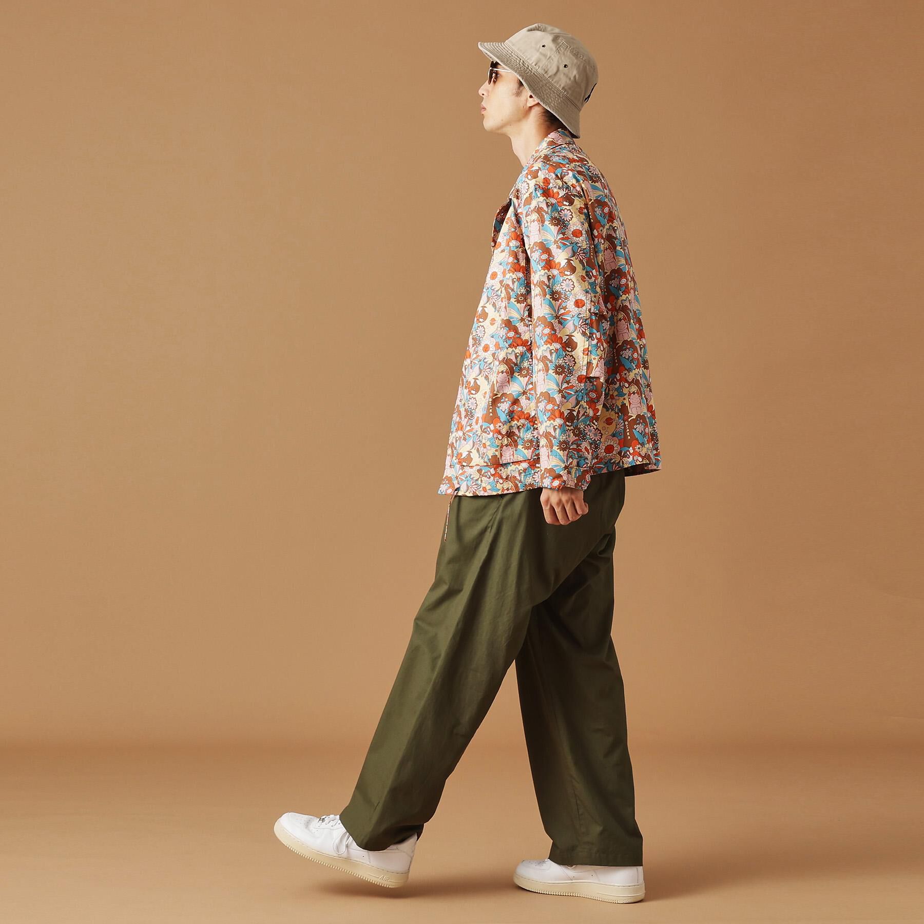 40CARATS&525「【Sサイズ～】ビリケンプリントシャツ地コーチジャケット」|ブルゾン・スタジャン|