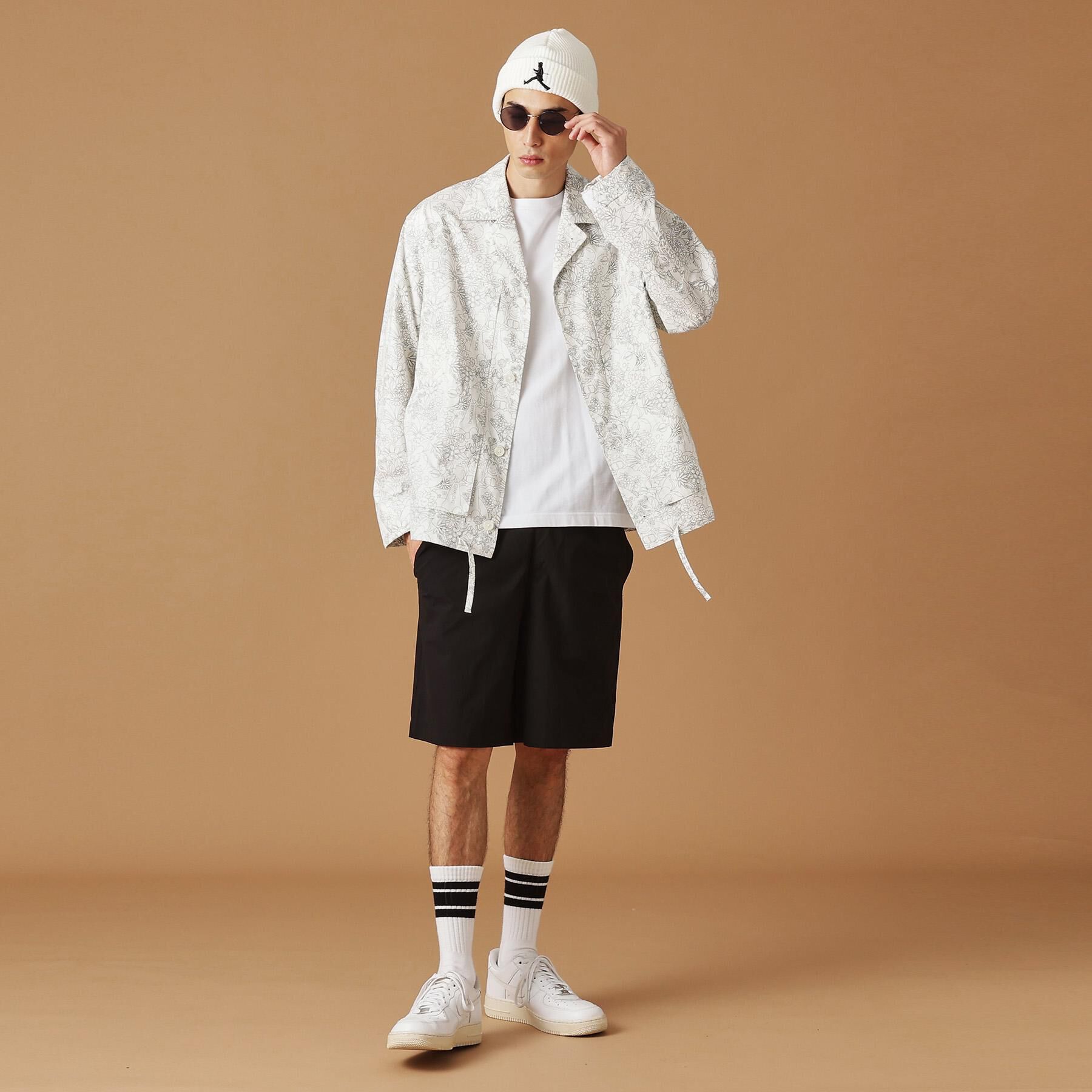 40CARATS&525「【Sサイズ～】ビリケンプリントシャツ地コーチジャケット」|ブルゾン・スタジャン|