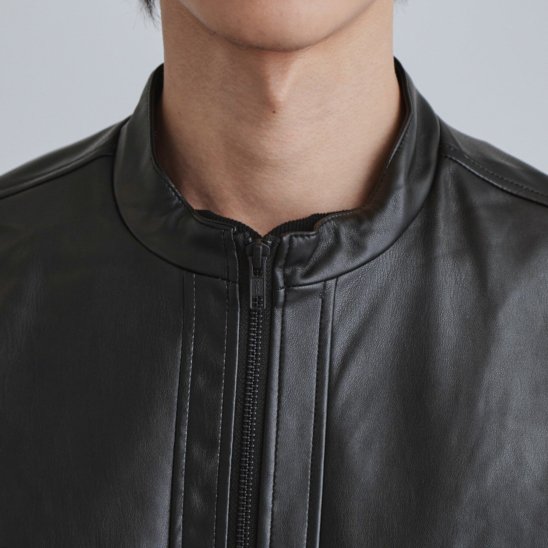 tk.TAKEO KIKUCHI「シングルレザー調ブルゾン」|ブルゾン・スタジャン|