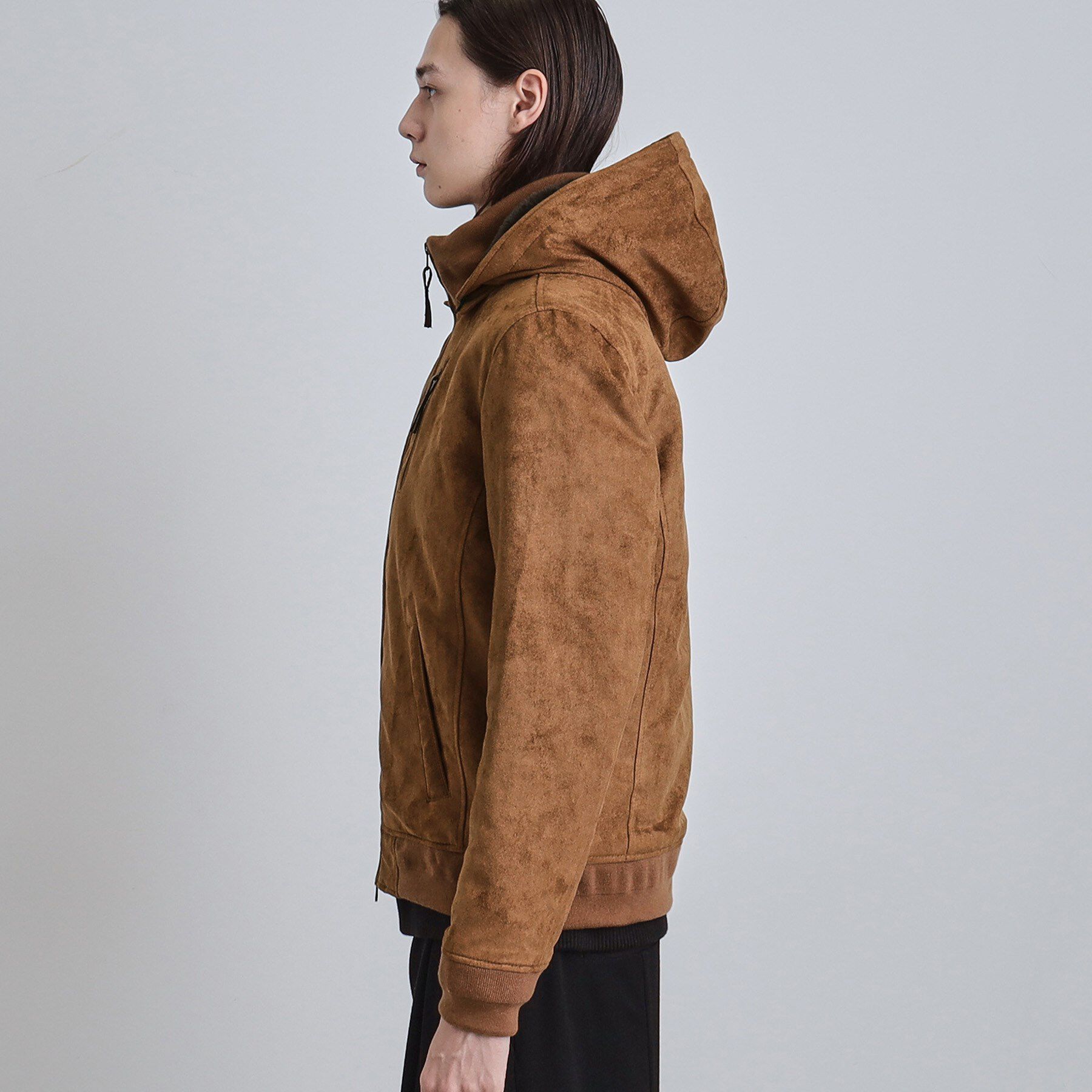 tk.TAKEO KIKUCHI「中綿スエードキルトフードブルゾン」|ブルゾン・スタジャン|