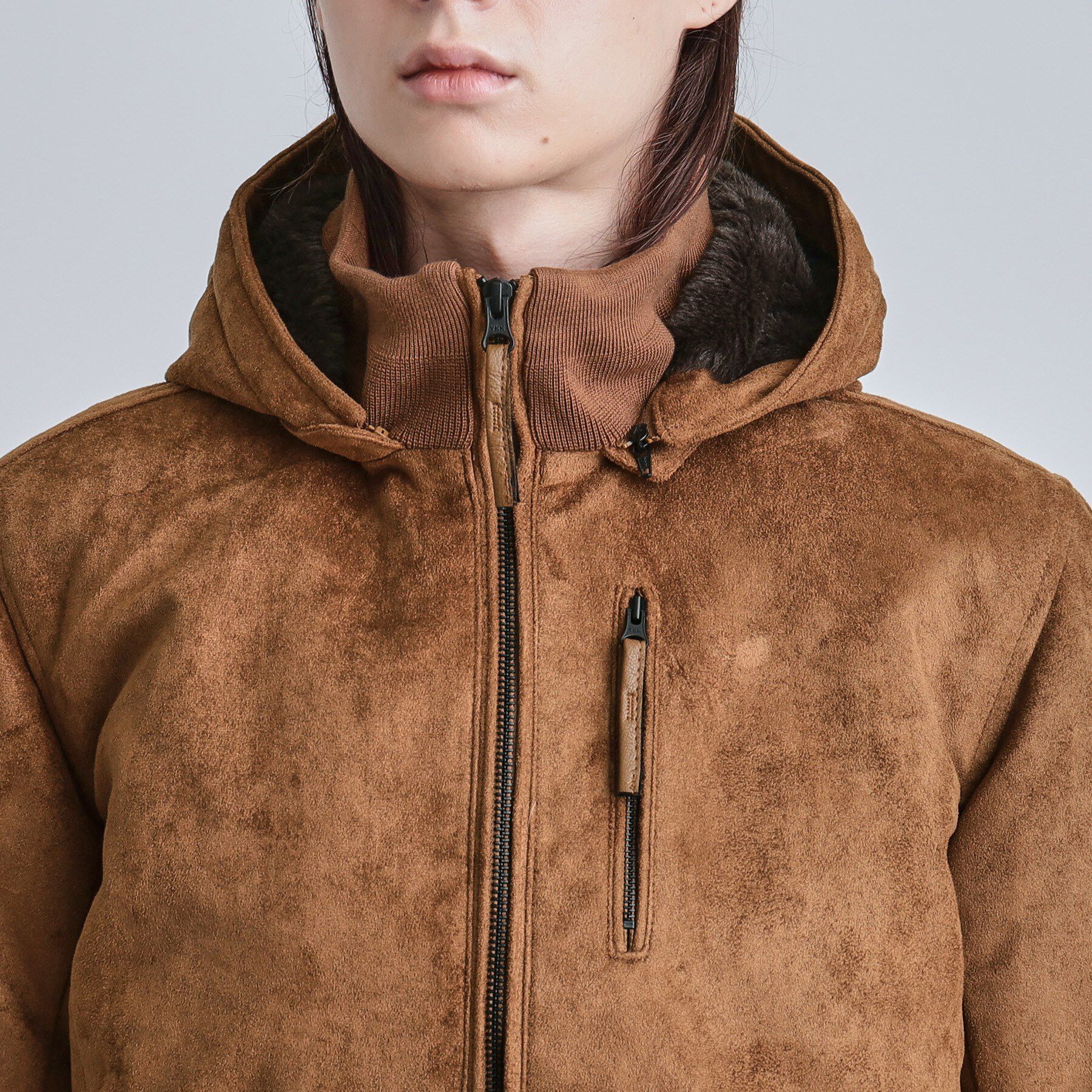 tk.TAKEO KIKUCHI「中綿スエードキルトフードブルゾン」|ブルゾン・スタジャン|