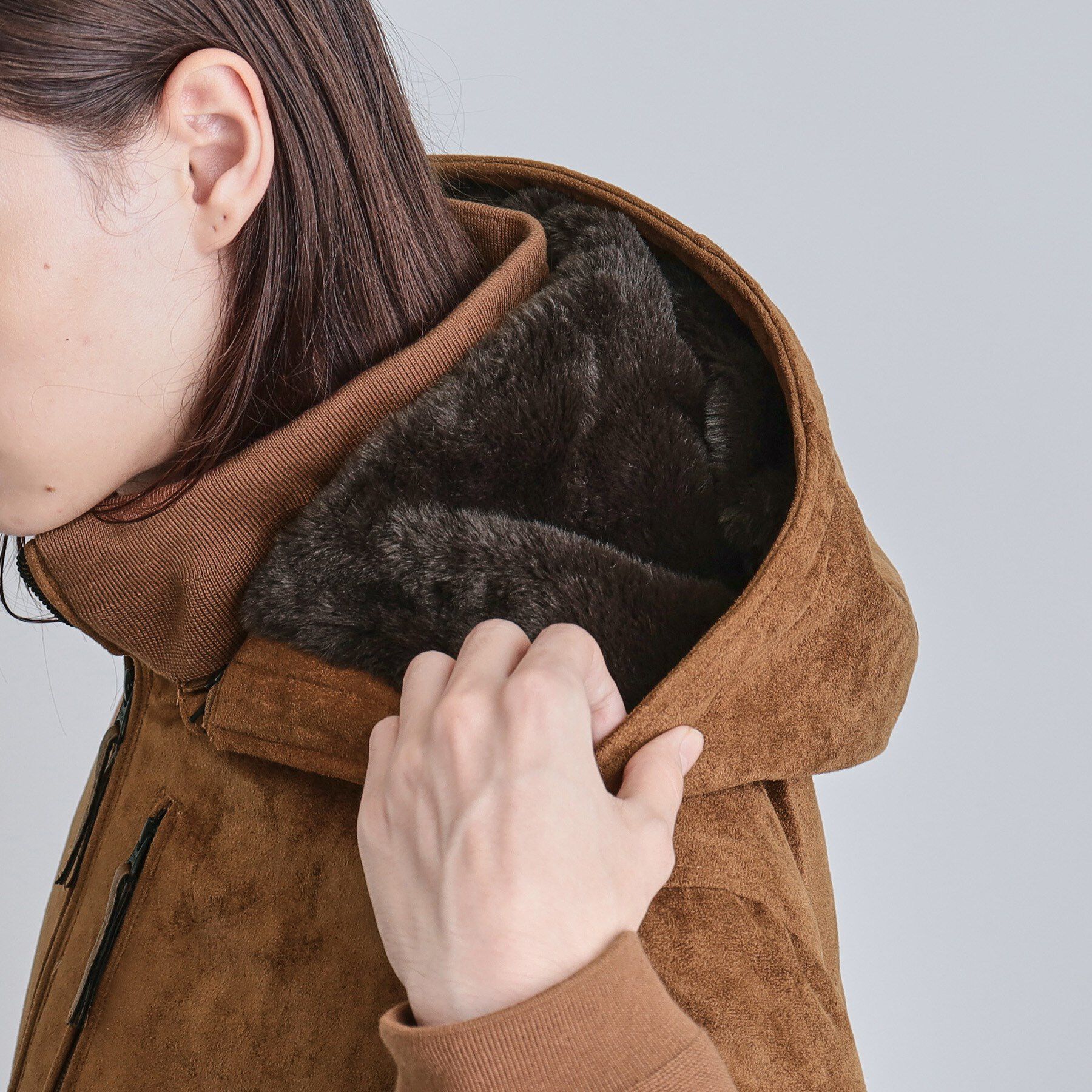 tk.TAKEO KIKUCHI「中綿スエードキルトフードブルゾン」|ブルゾン・スタジャン|